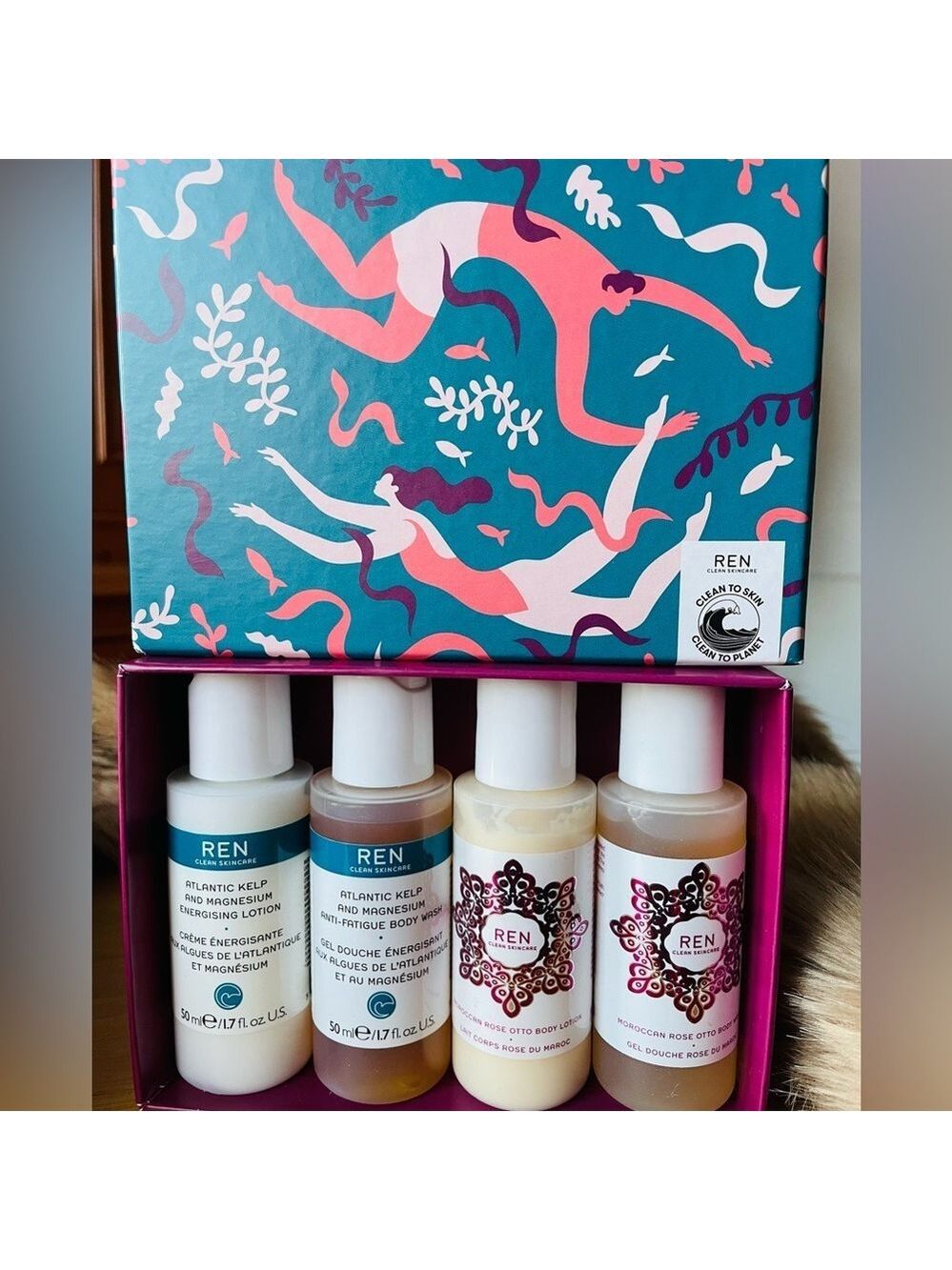 REN Atlantic Kelp and Moroccan Rose Body Wash Collection